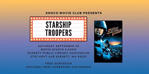 Movie Screening & Discussion -  Starship Troopers (1997)