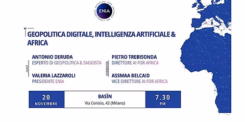 Aperitif by ENIA\u00ae - Geopolitica Digitale, Intelligenza Artificiale & Africa
