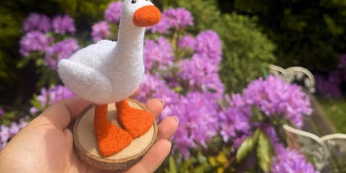 Needle felt Gus the Goose workshop