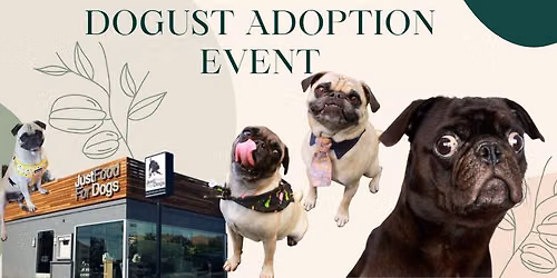 JustFoodForDogs Dogust Adoption Event