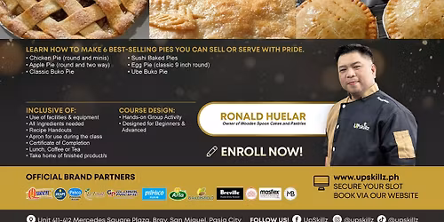 Baking Class - Pie Making