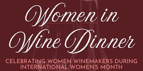 Women in Wine Dinner