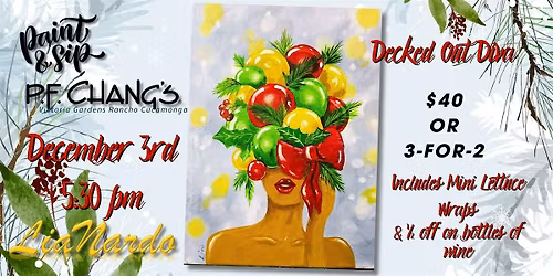 Paint & Sip at P.F. Chang's w\/LiaNardo Mobile Paint & Sip