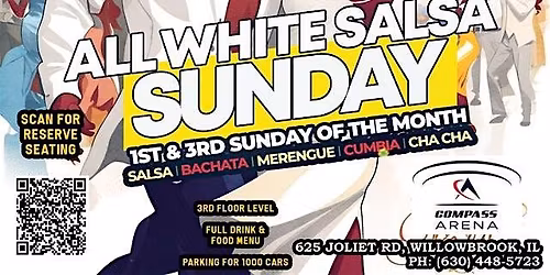 All-White Salsa Sundays @ Compass Arena \u2013 No Cover Charge!