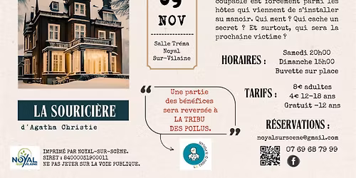 [TH\u00c9\u00c2TRE \ud83c\udfad] La Sourici\u00e8re d\u2019Agatha Christie