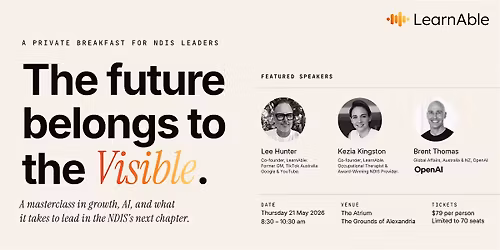 The Future Belongs to the Visible - Presented by LearnAble