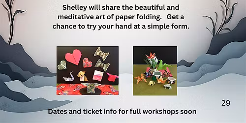 Origami Demonstration with Shelley Phillips