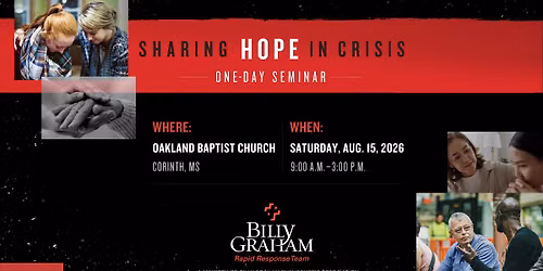 Sharing Hope in Crisis - Live Seminar