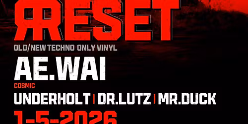  \u042fRESET - only vinyl techno night vol.2