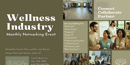 Wellness Industry Networking Event (Nov 2025)