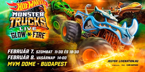 Hot Wheels Monster Trucks Live - Glow-N-Fire | Budapest 2026