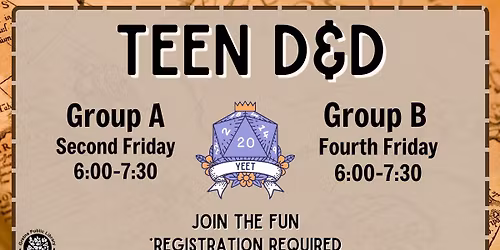 Teen D&D (Group A) [Grades 6-12]