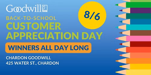 Goodwill's Customer Appreciation at Chardon