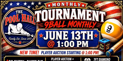 The Pool Hall\u2019s June 2026 Monthly 