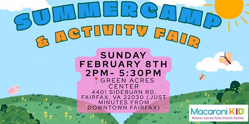 Summer Camp & Activity Fair 2026\u2728 FREE Admission!