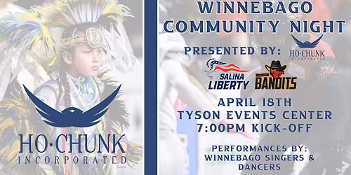 Winnebago Community Night - Sioux City Bandits vs Salina Liberty