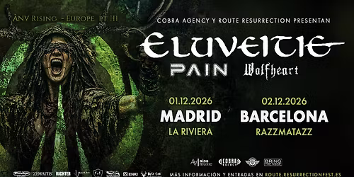 Route Resurrection: Eluveitie (Madrid, 2026)