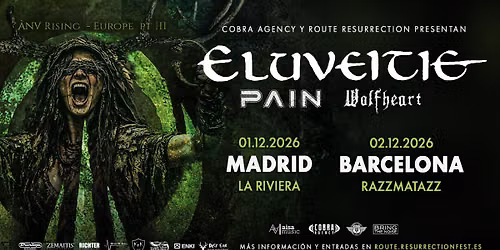 Route Resurrection: Eluveitie (Madrid, 2026)