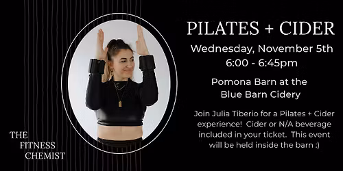 Pilates + Cider at Pomona at Blue Barn