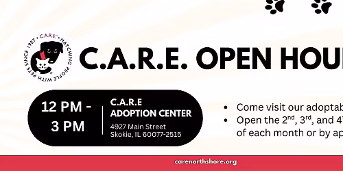 Visit C.A.R.E.'s Adoption Center \u2013 Open Hours!