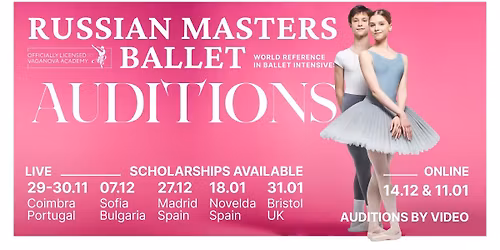 Coimbra - AUDITION & SCHOLARSHIPS for RMB summer ballet courses 2026