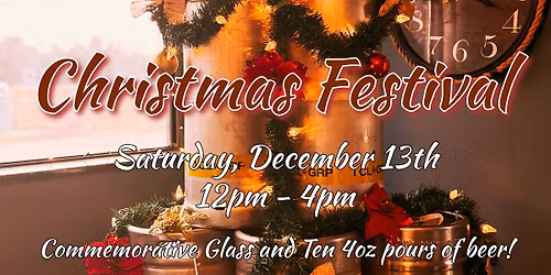 Christmas Sip & Shop Beer Festival