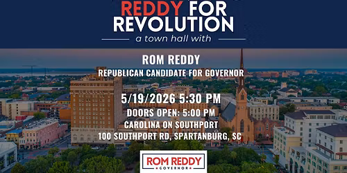 Reddy for Revolution - SPARTANBURG