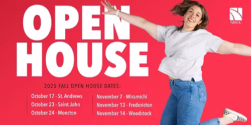 Fredericton Fall Open House November 13, 2025