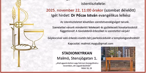 Protest\u00e1ns istentisztelet - Malm\u00f6 - Stadionkyrkan