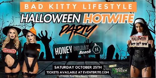 BAD KITTY LIFESTYLE HALLOWEEN HOTWIFE PARTY AT HONEY!