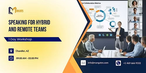 Speaking for Hybrid and Remote Teams: 1 Day Workshop in Chandler, AZ
