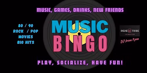 Music Bingo Night: Music, Fun and New Friends