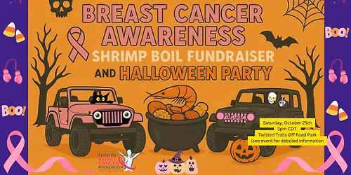 Breast Cancer Awareness Shrimp Boil Fundrasier and Halloween Party