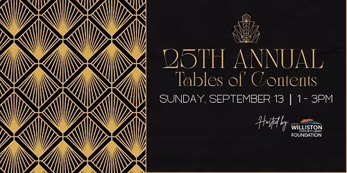 25th Annual Tables of Contents Fundraiser
