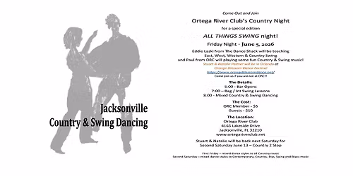 First Friday Country Night at Ortega River Club