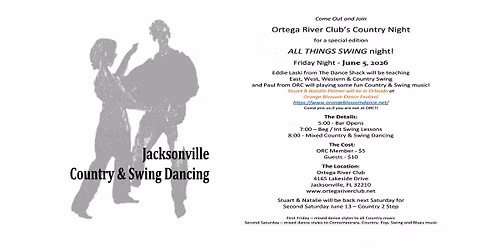 First Friday Country Night at Ortega River Club