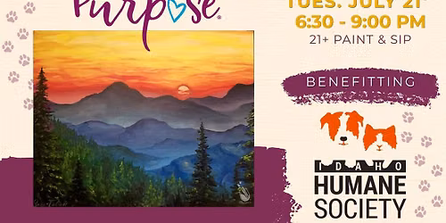 Painting with a Purpose - Supporting IHS Animals - 21+ Paint & Sip