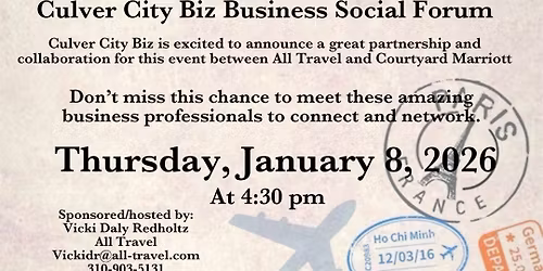 Culver City Biz Business Social Forum 