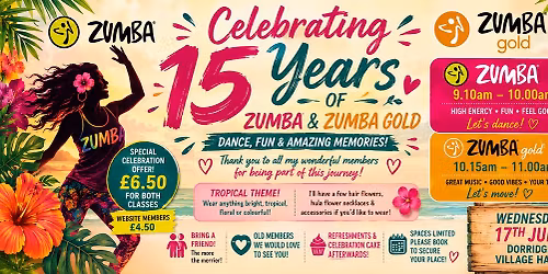 Come Celebrate 15 Years of Zumba With Me!