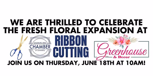 Chamber Ribbon Cutting at Greenhouse & Decor