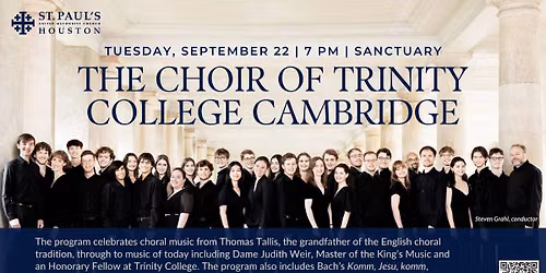 The Choir of Trinity College Cambridge Concert