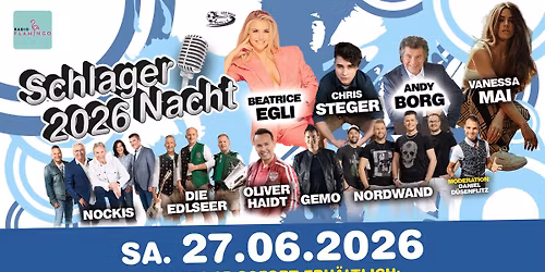 SCHLAGERNACHT 2026 | 27.06.2026 | St. Martin im Sulmtal