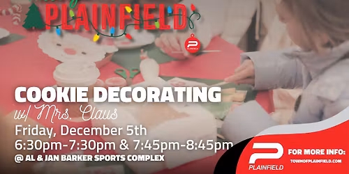 Cookie Decorating with Mrs. Claus at Trees of Plainfield