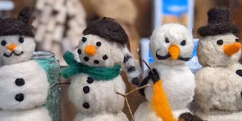 Snowman Needle Felting & Wine Tasting with The Funky Squid & Wine on Main