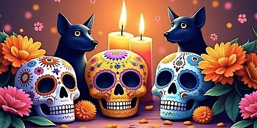 Dia De Los Muertos for Pets-Candlelight Stroll