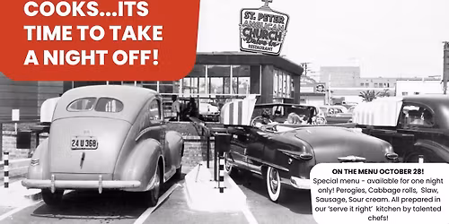 Take out Dinners - perogies, sausage, cabbage rolls, slaw and sour cream