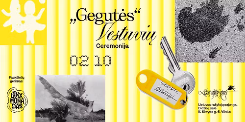 \u201eGegut\u0117s\u201c vestuvi\u0173 ceremonija