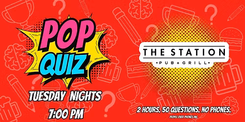 Calgary - POP QUIZ Tuesday @ The Station Pub + Grill