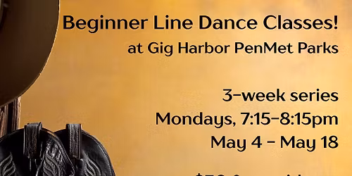 Beginner Line Dance Classes at Gig Harbor PenMet Parks!
