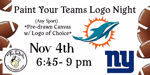 Paint Your Own Team Logo Paint Night